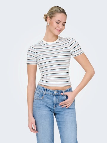 ONLY Majica 'ONLLUPE' | bela barva: sprednja stran