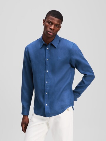 Karl Lagerfeld Regular fit Риза в синьо: отпред