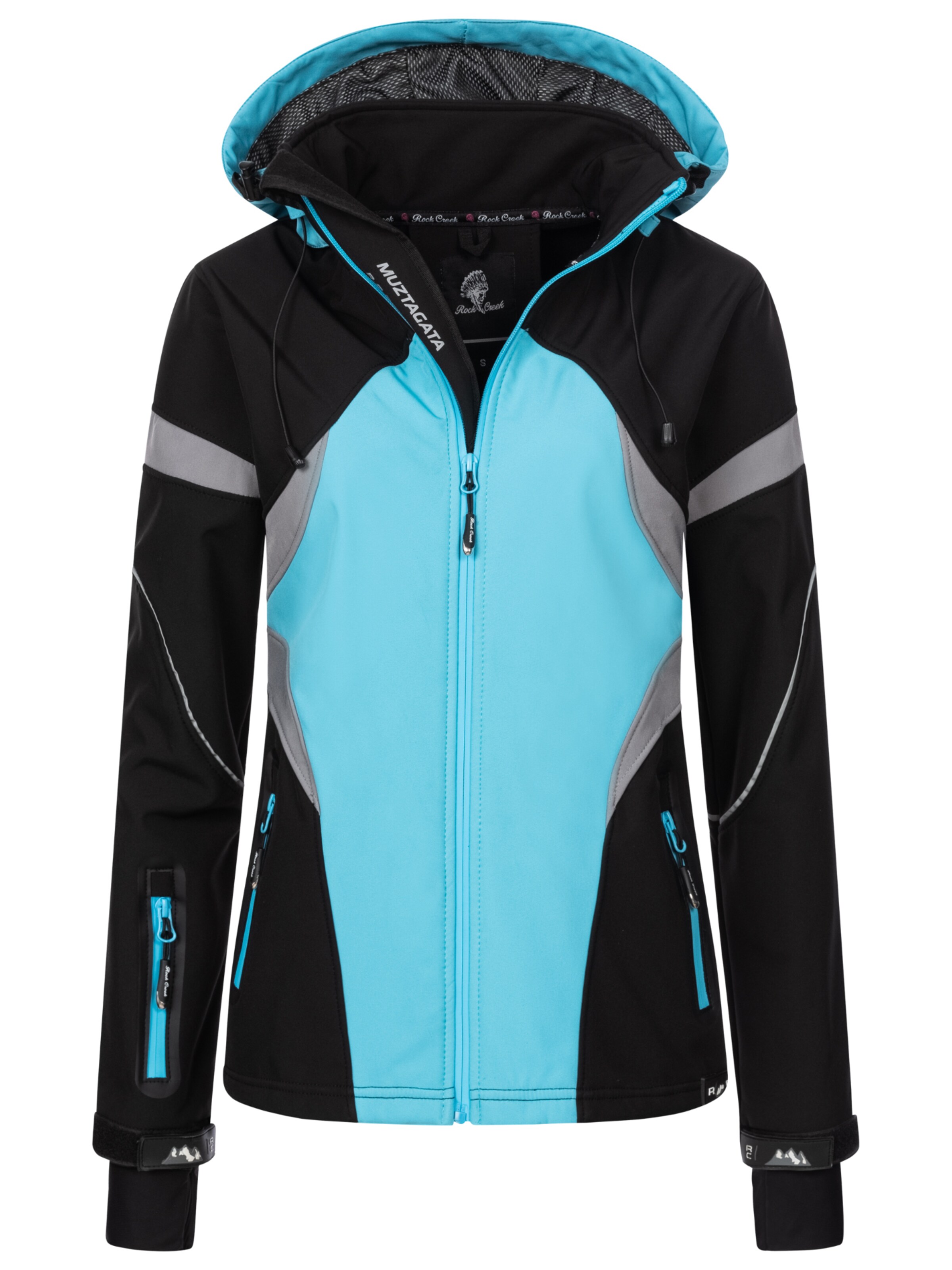 Rock Creek Outdoorjacke in Blau: Vorderseite