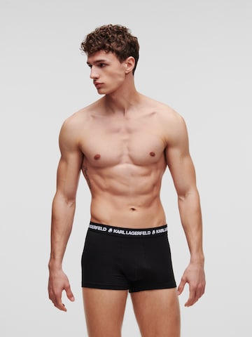 Karl Lagerfeld - Calzoncillo boxer en negro: frente