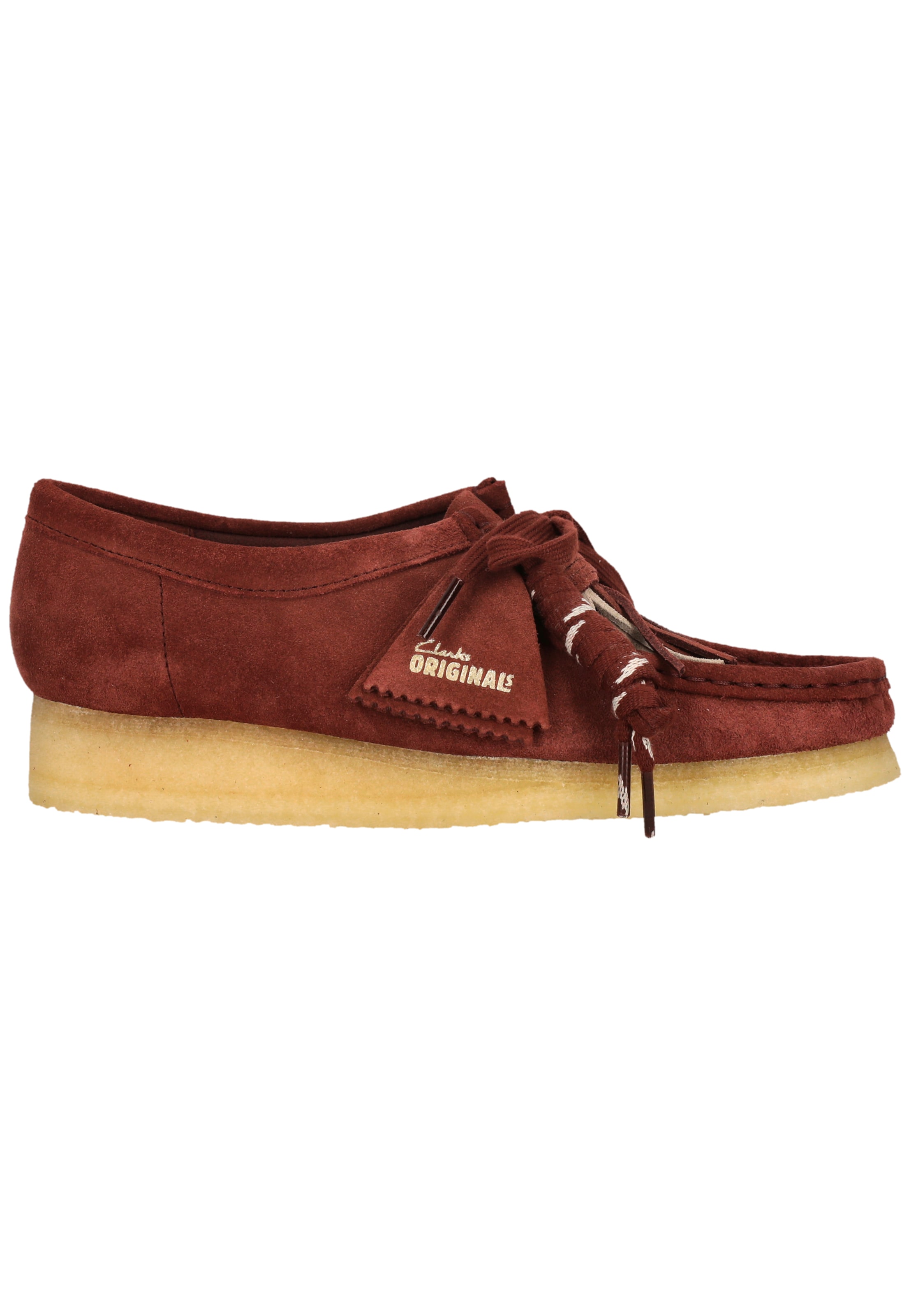 CLARKS Veterschoen 'Wallabee' in Rood