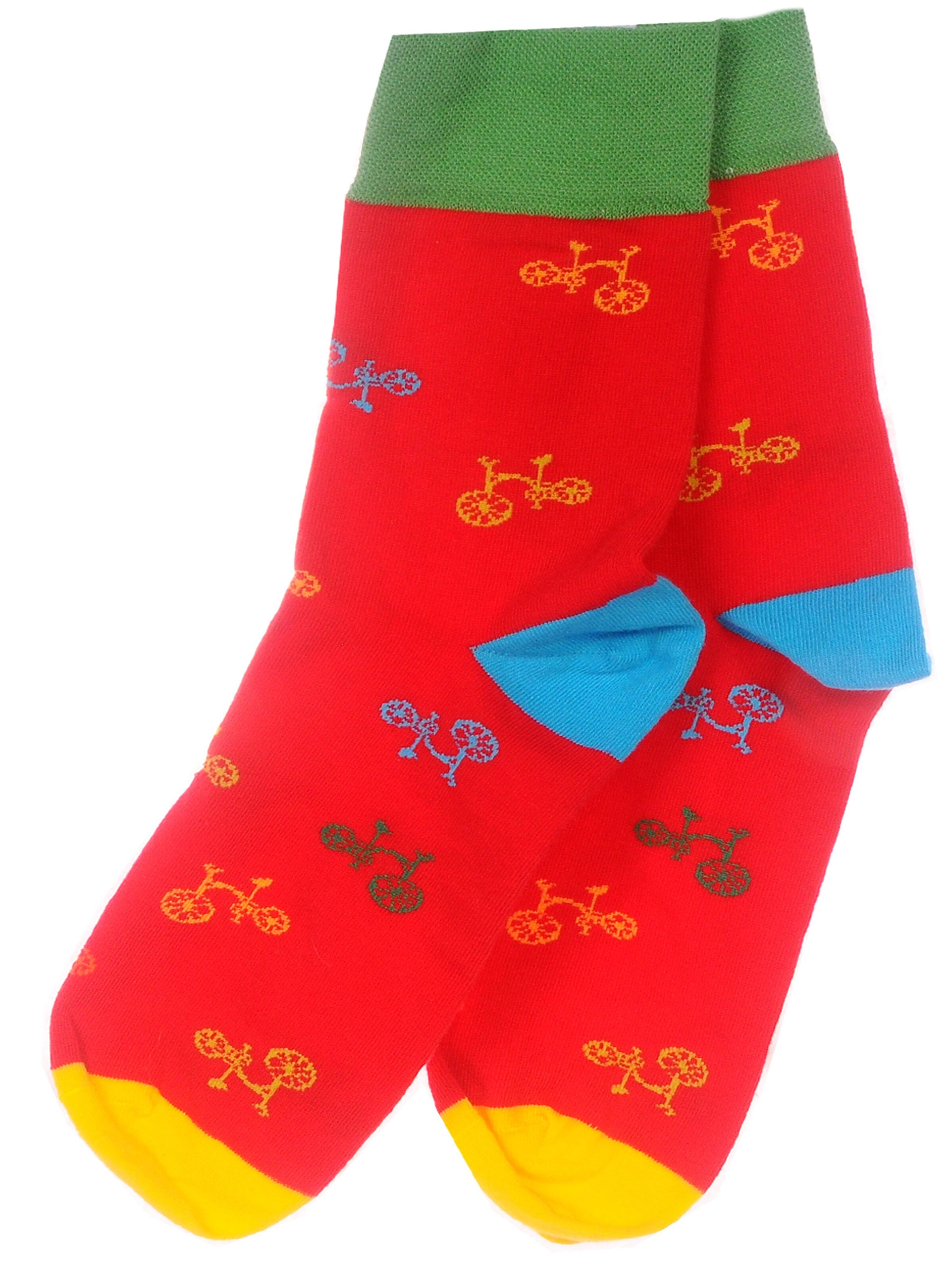 La Bortini Socks in Red: front