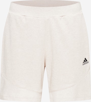 ADIDAS SPORTSWEAR Regular Workout Pants 'Botanically Dyed' in Beige: front