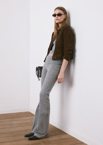 MANGO Flared Pants 'Studis' in Grey