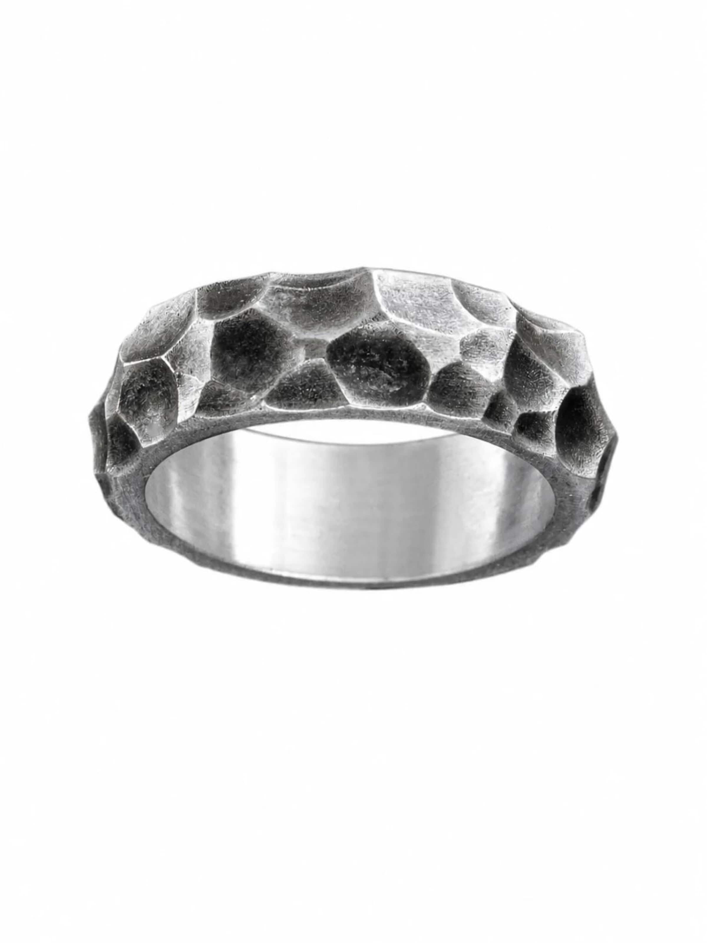 Anello 'RUDENESS' di REYTEL in argento: frontale