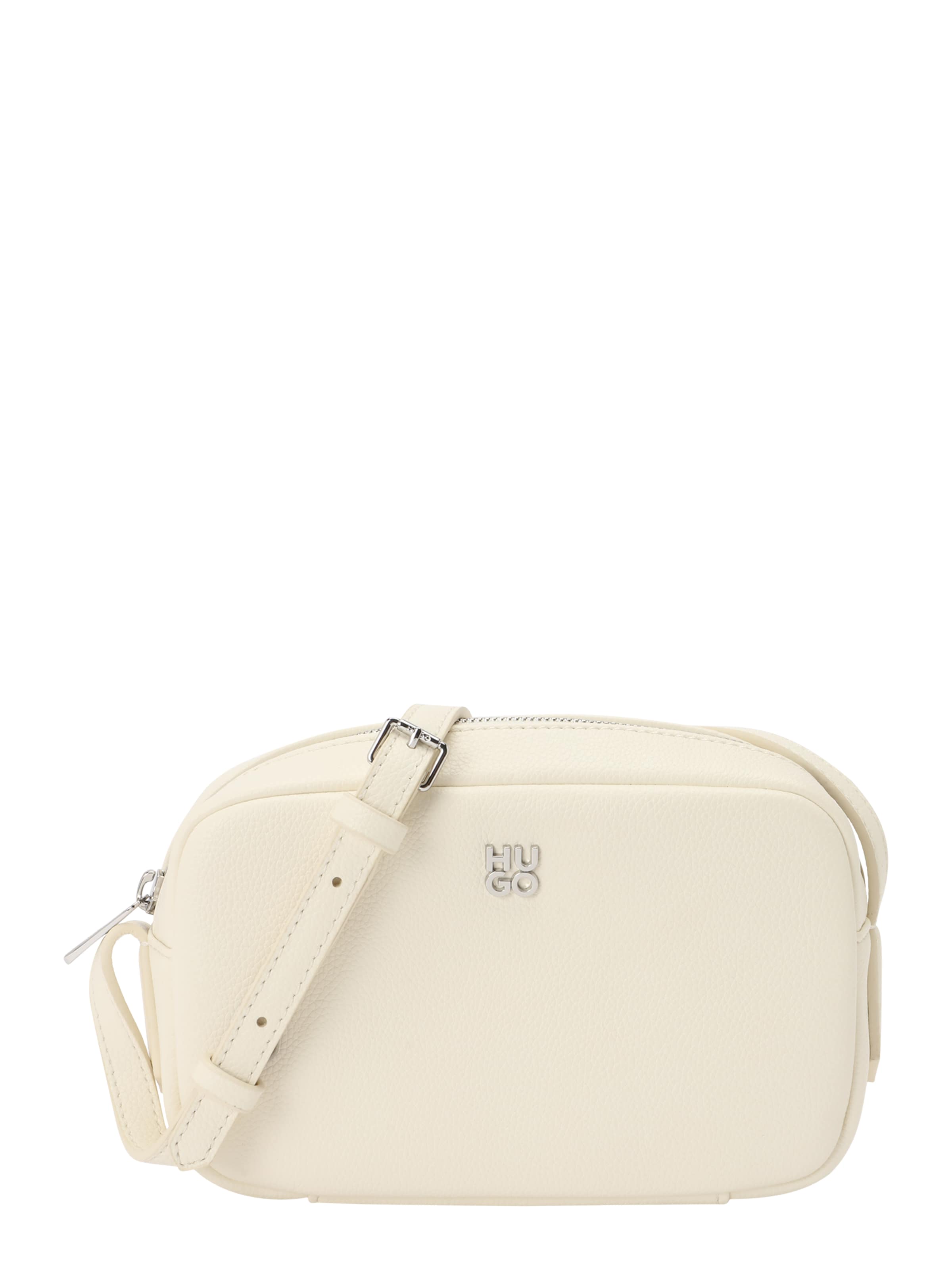 HUGO - Mala de ombro 'Chris 2.0' em branco: frente