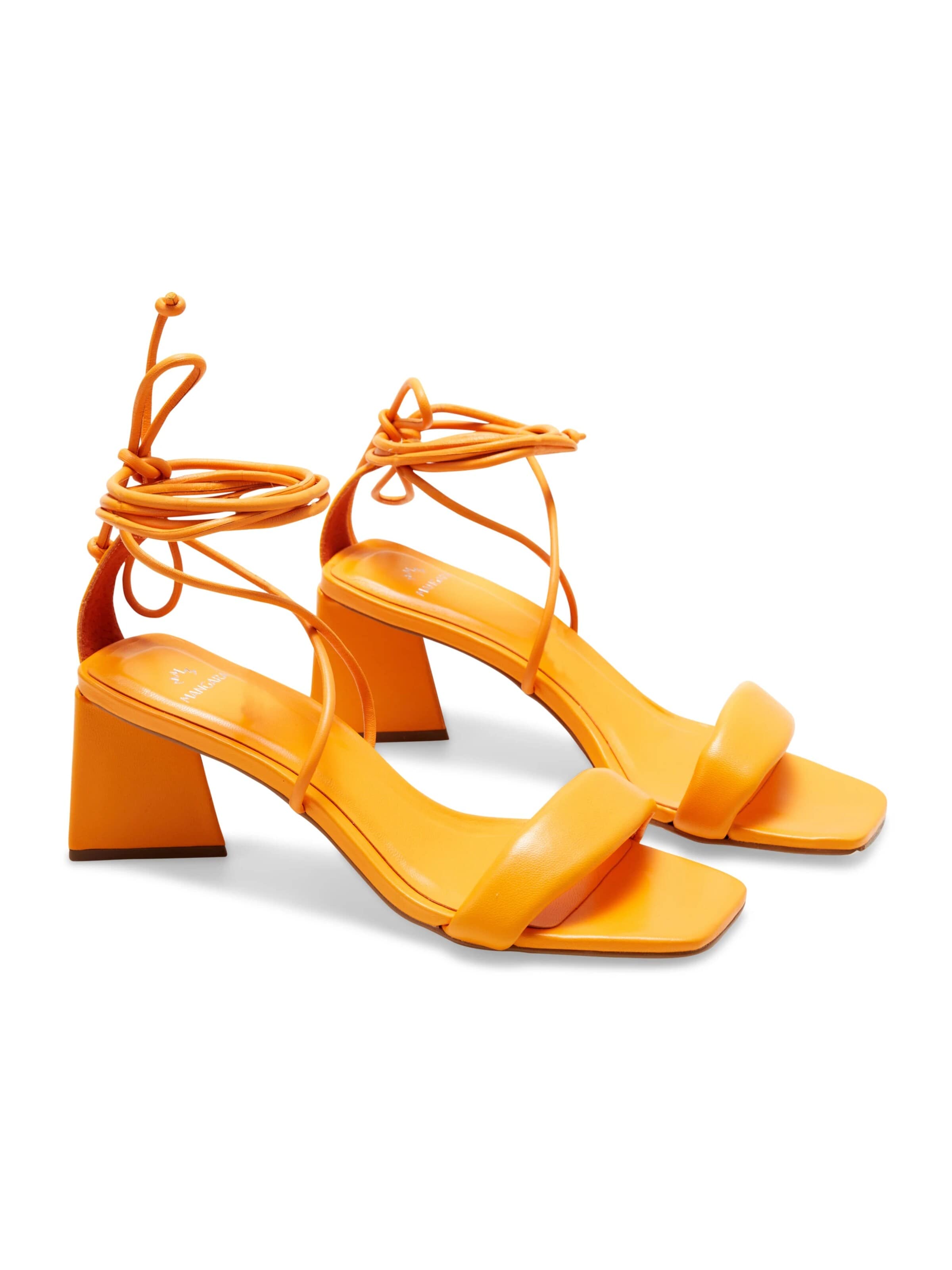 Mangara Atelier - Sandalias con hebilla 'Caúna' en naranja