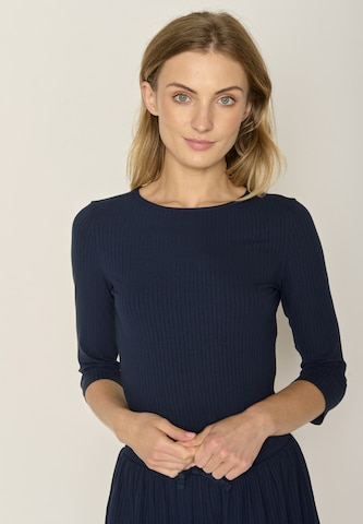 T-shirt GREENBOMB en bleu : devant
