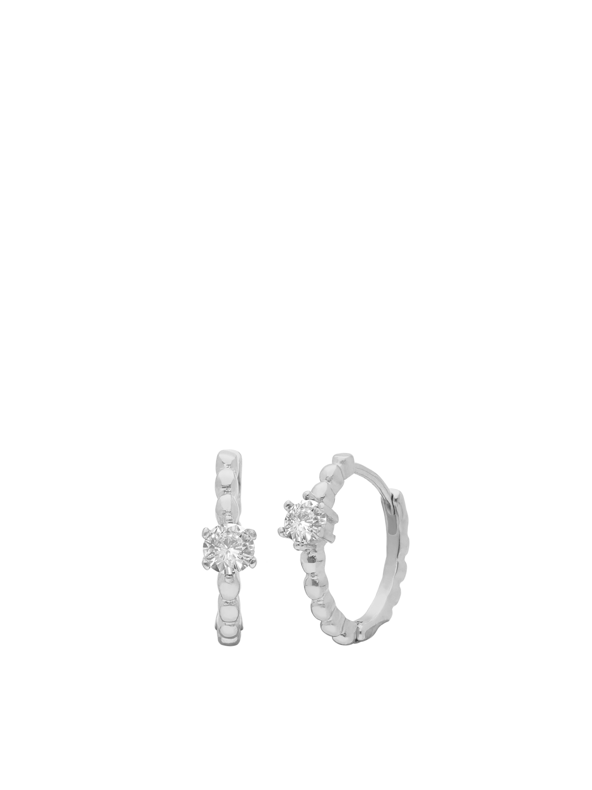 Lucardi Oorbellen in Zilver: voorkant