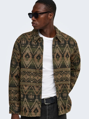 Only & Sons - Ajuste regular Chaqueta de entretiempo 'ONSDeal' en verde