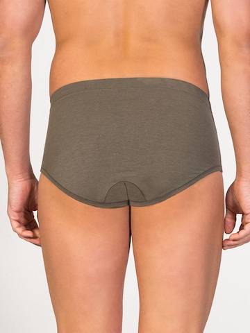 zd ZERO DEFECTS - Braga 'Saturno Soya fly Front Brief' en verde