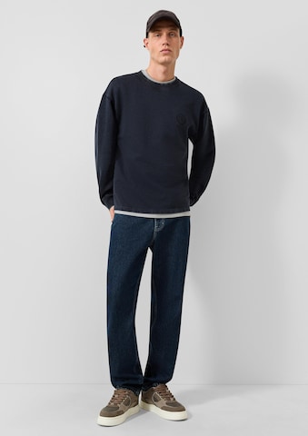 Sweat-shirt QS en bleu