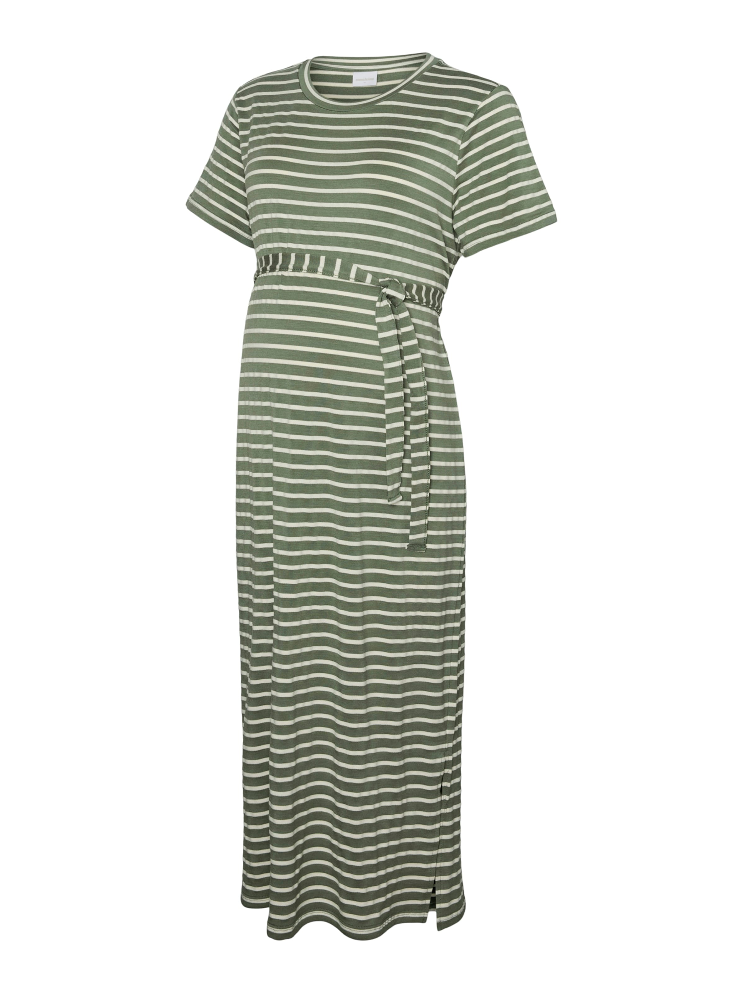 MAMALICIOUS Robe 'MLAmila' en olive / blanc, Vue avec produit