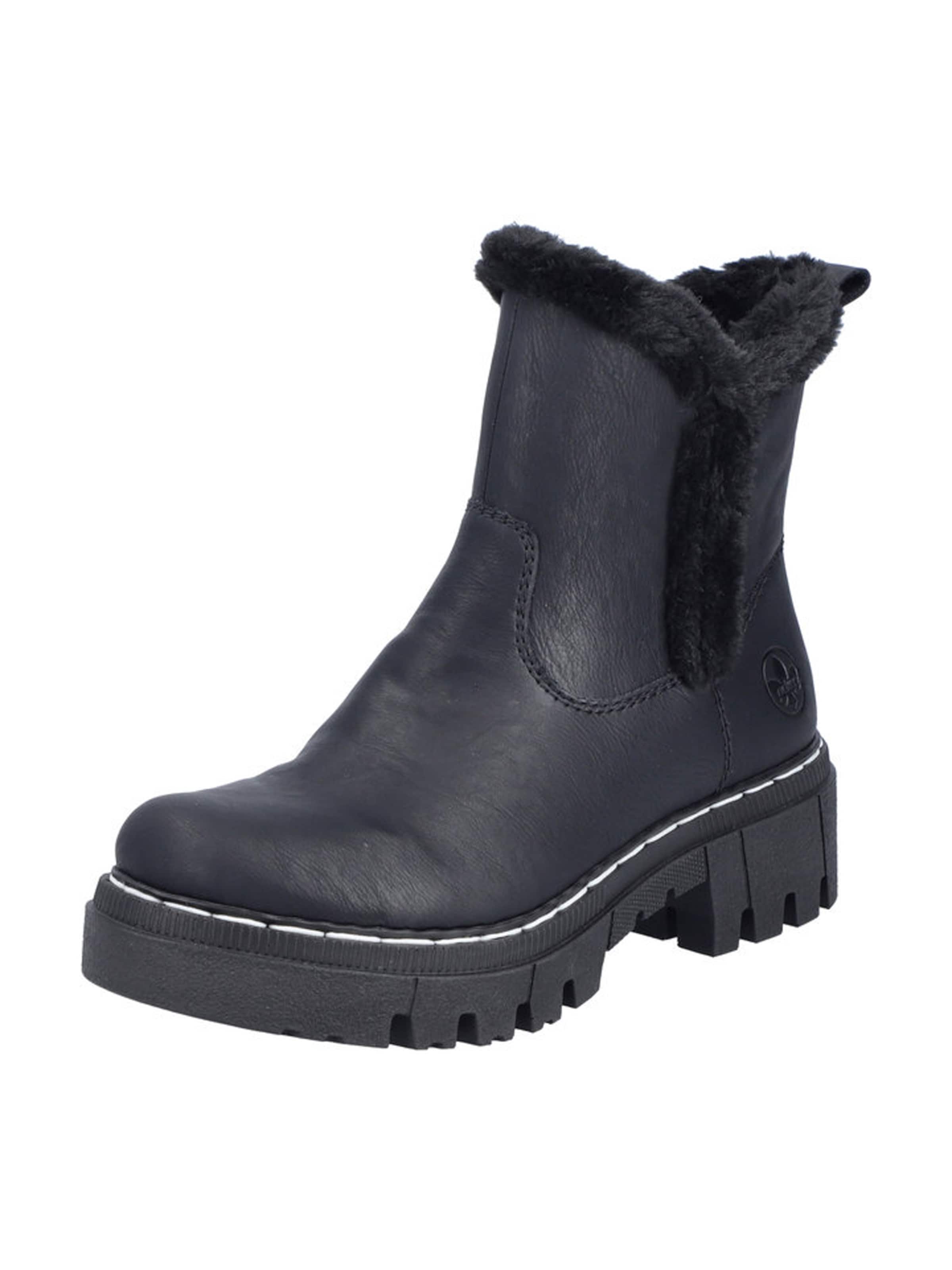 Rieker Nízké kozačky – černá: přední strana