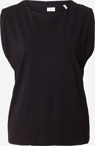 s.Oliver BLACK LABEL - Top en negro: frente