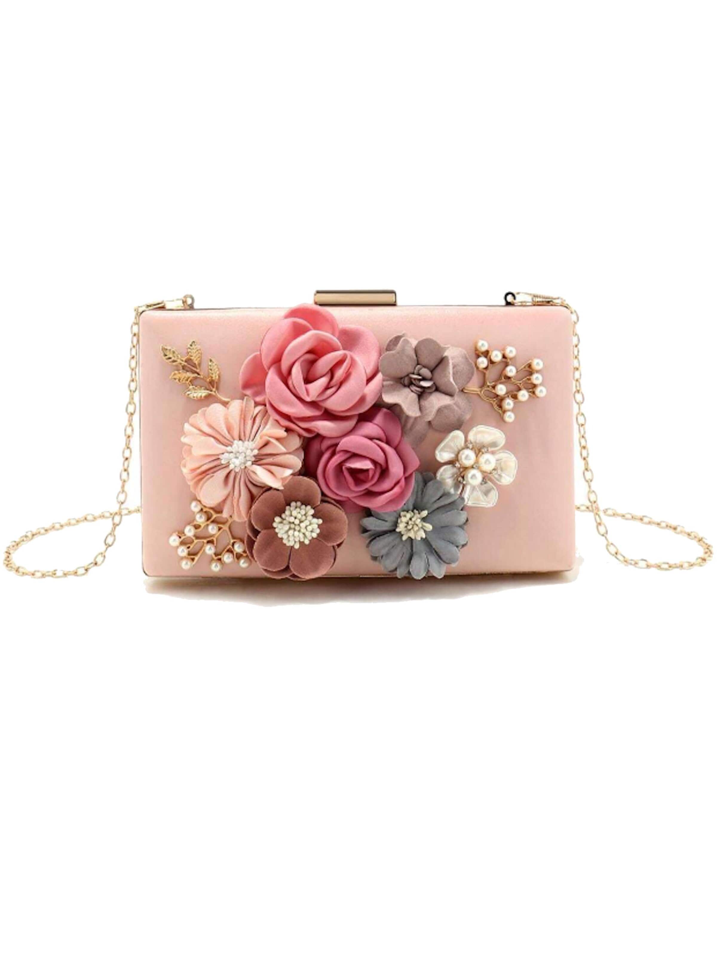 Tomshop24-7 Clutch 'Floris' in Pink: front