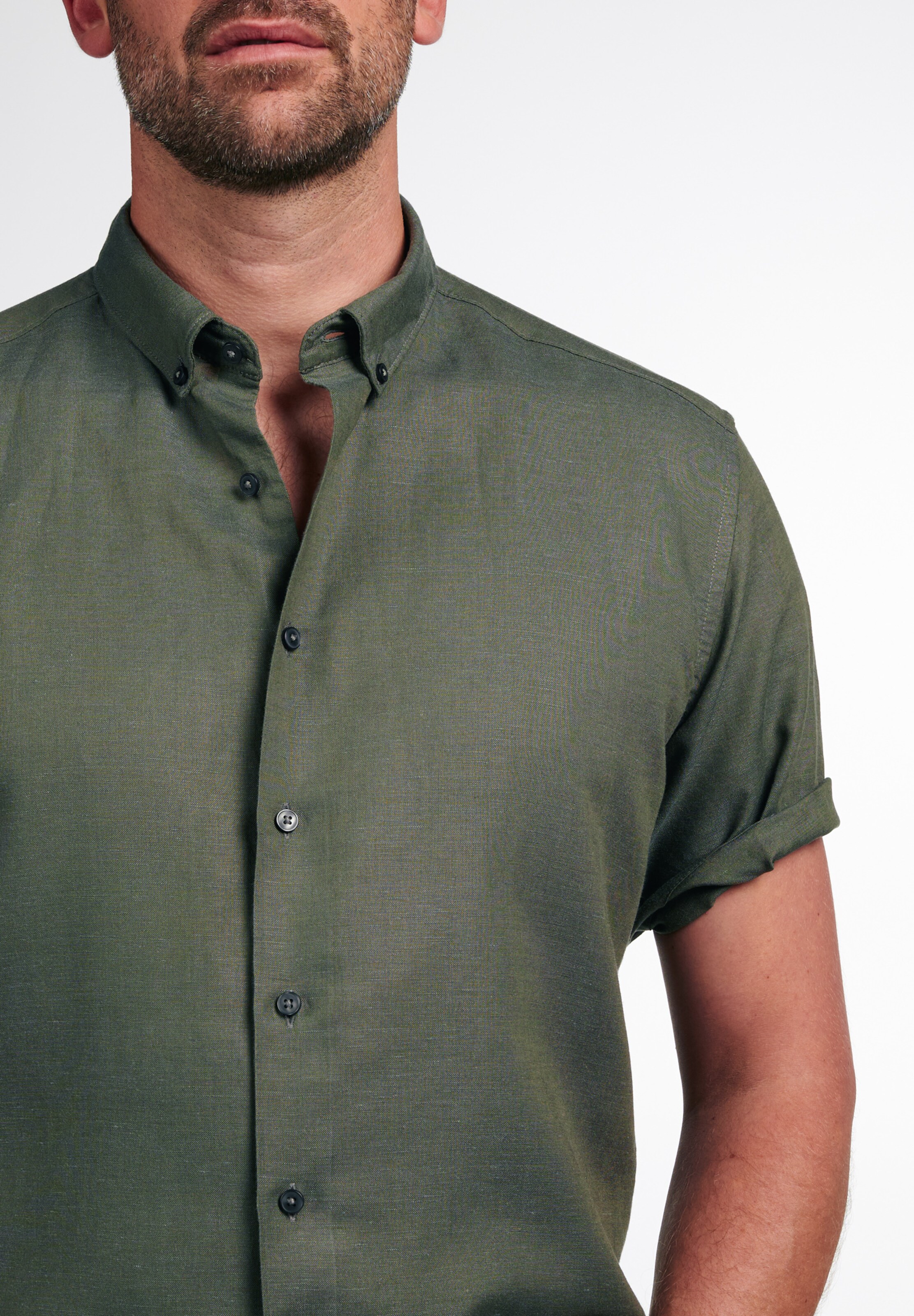 Männer Hemden ETERNA Hemd in Khaki - YJ01800