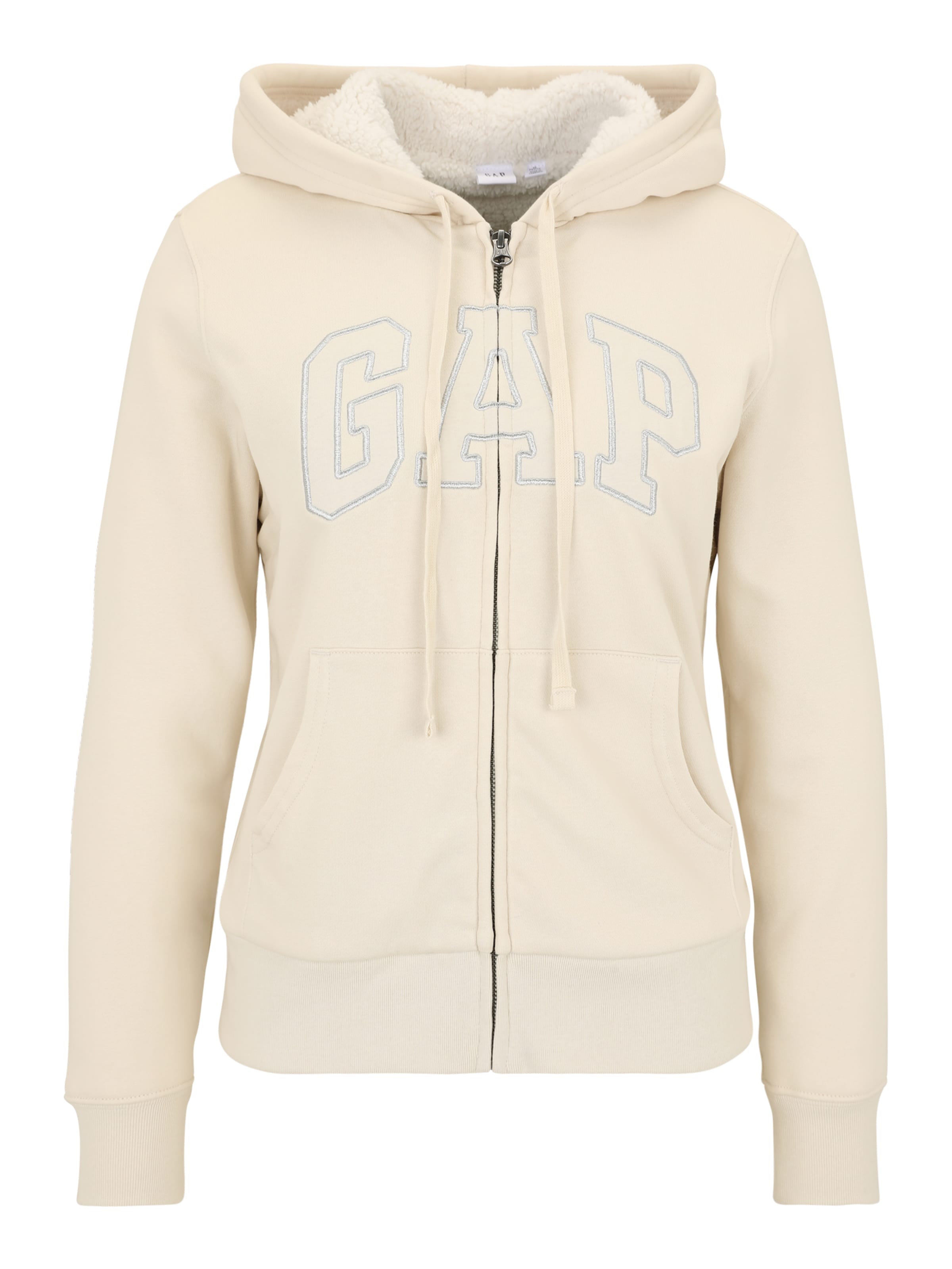 Gap Petite Sweatjakke 'HERITAGE' i beige: forside