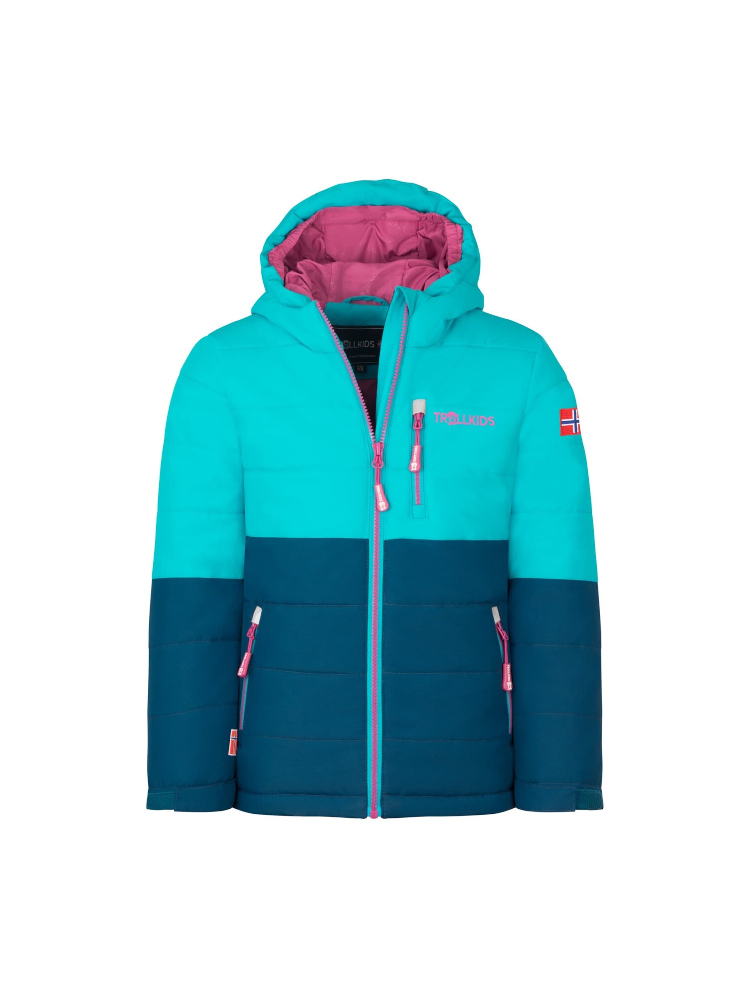 TROLLKIDS Winter Jacket in Blue: front