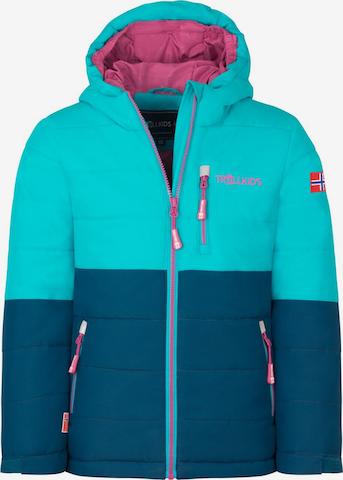 TROLLKIDS Winter Jacket in Blue: front