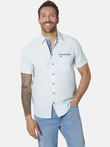 BABISTA Regular fit Button Up Shirt 'Ricobel' in Blue: front