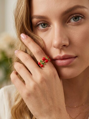 Nemomatheo Ring 'Cherry Bliss' in Gold