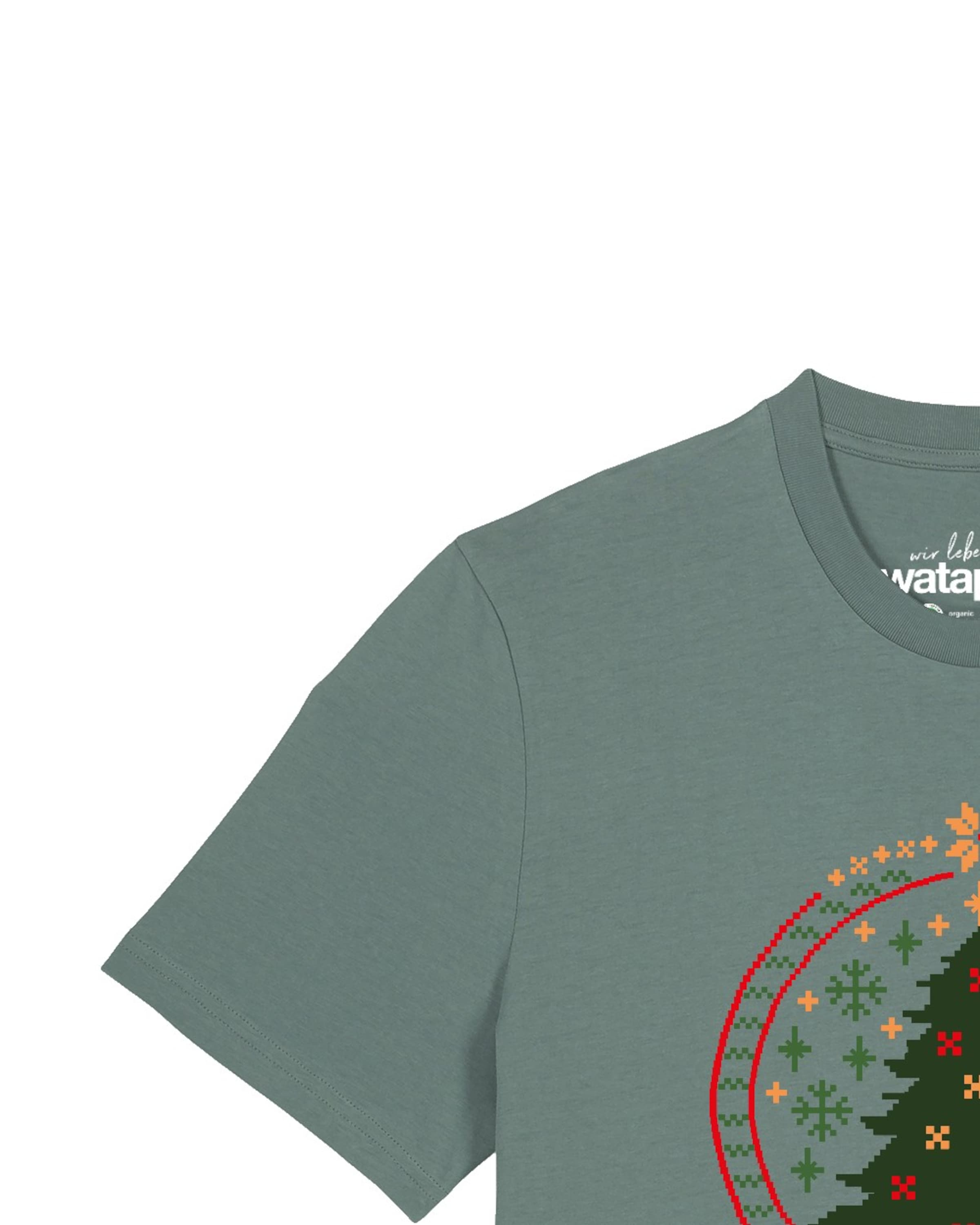 T-Shirt 'Weihnachtszeit' Watapparel en vert