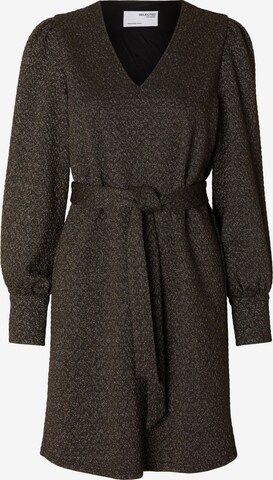 Robe SELECTED FEMME en noir : devant