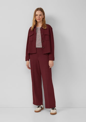 s.Oliver Wide leg Pantalon in Rood