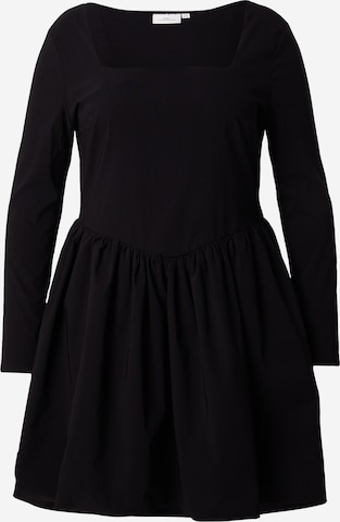 Rochie 'CARMENIA' de la ONLY Carmakoma pe negru: față