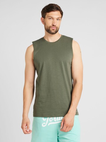 T-Shirt QS en vert : devant