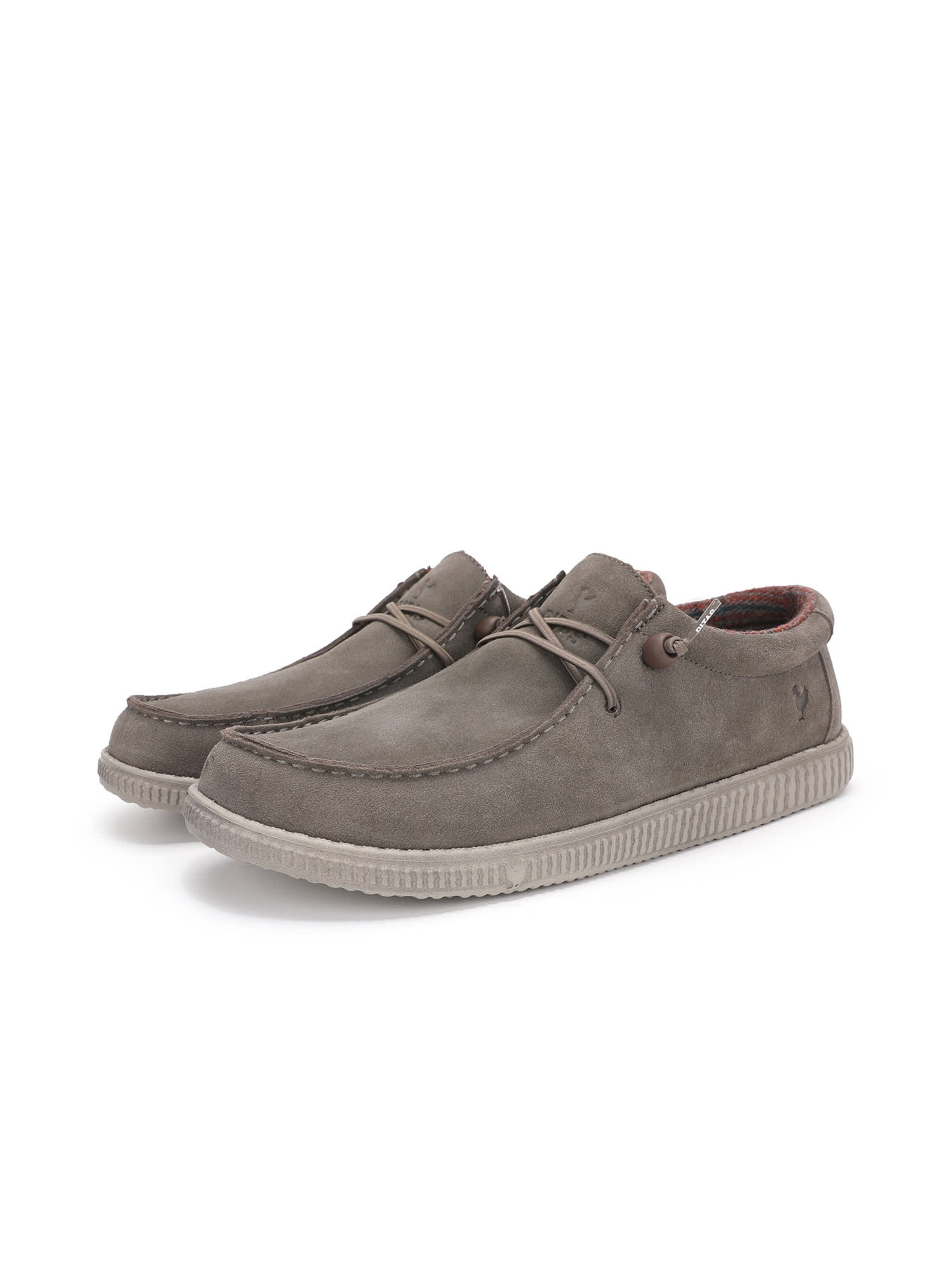 Walk In Pitas Moccasin 'Wallabi' in Grey: front