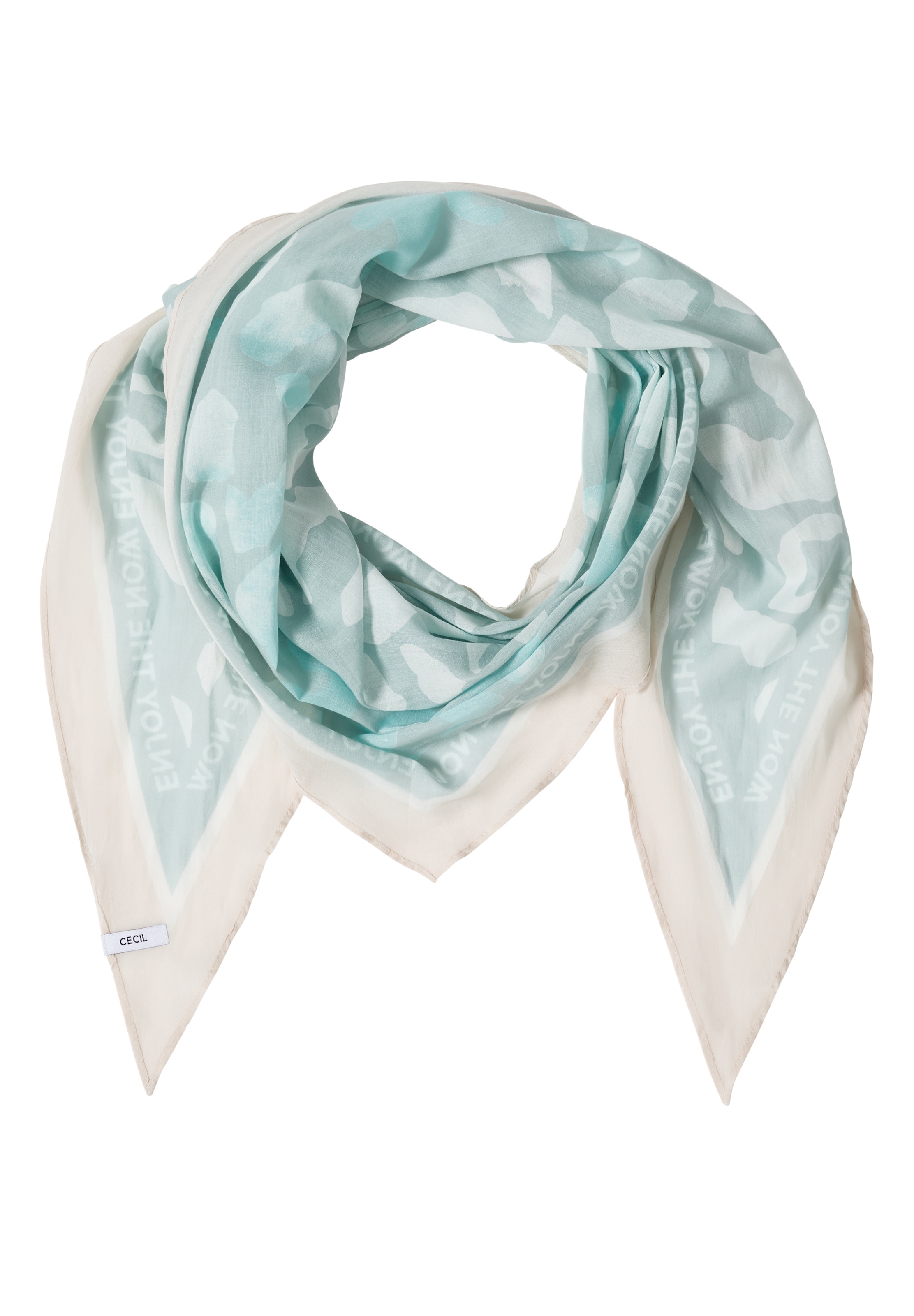 CECIL Tuch in creme / mint / offwhite, Produktansicht