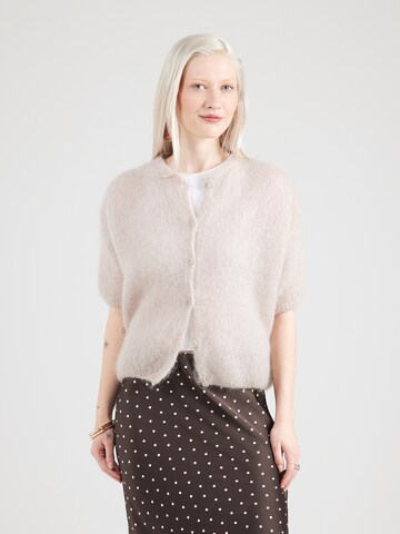 Geacă tricotată 'Lorell' de la Noella pe bej: față