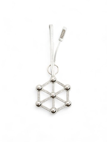 Clio Key Ring 'ATOM' in Silver: front