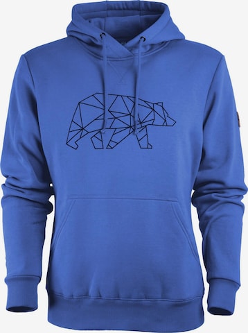FORSBERG Sweatshirt 'Pettarson Hoodie mit Logo' in Blue: front