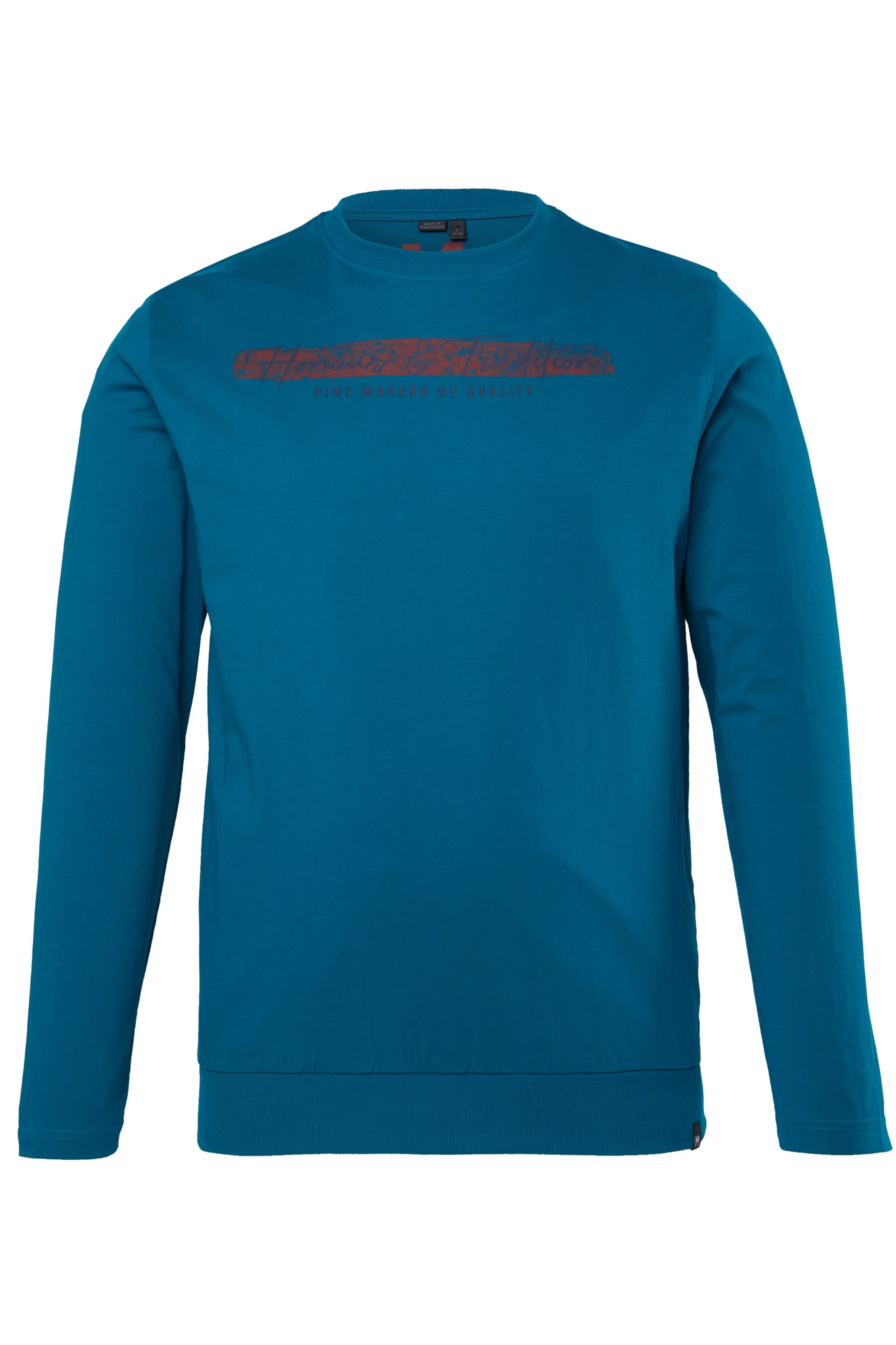 Men Plus Sweatshirt in Blau: Vorderseite