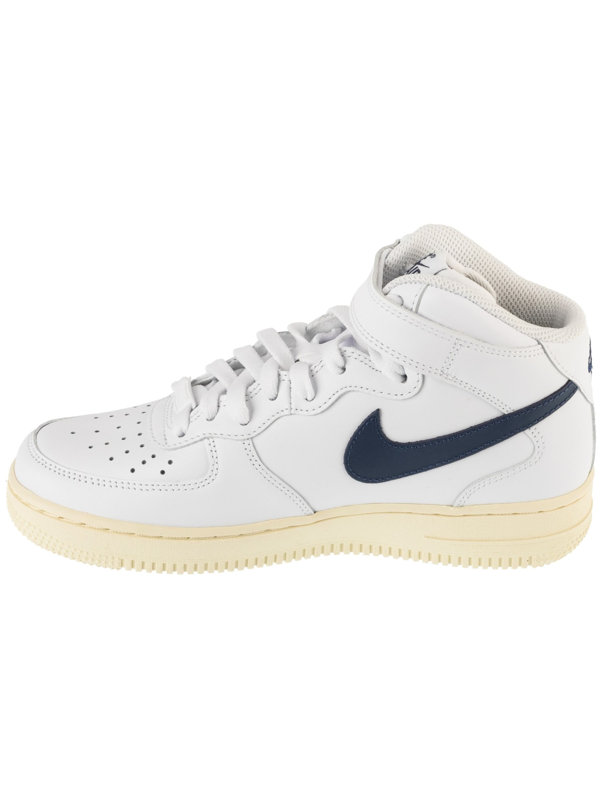 NIKE Sneakers 'Nike Air Force 1 '07 Mid' in White: front