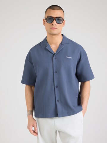Pegador - Comfort Fit Camisa 'TROY' em azul: frente