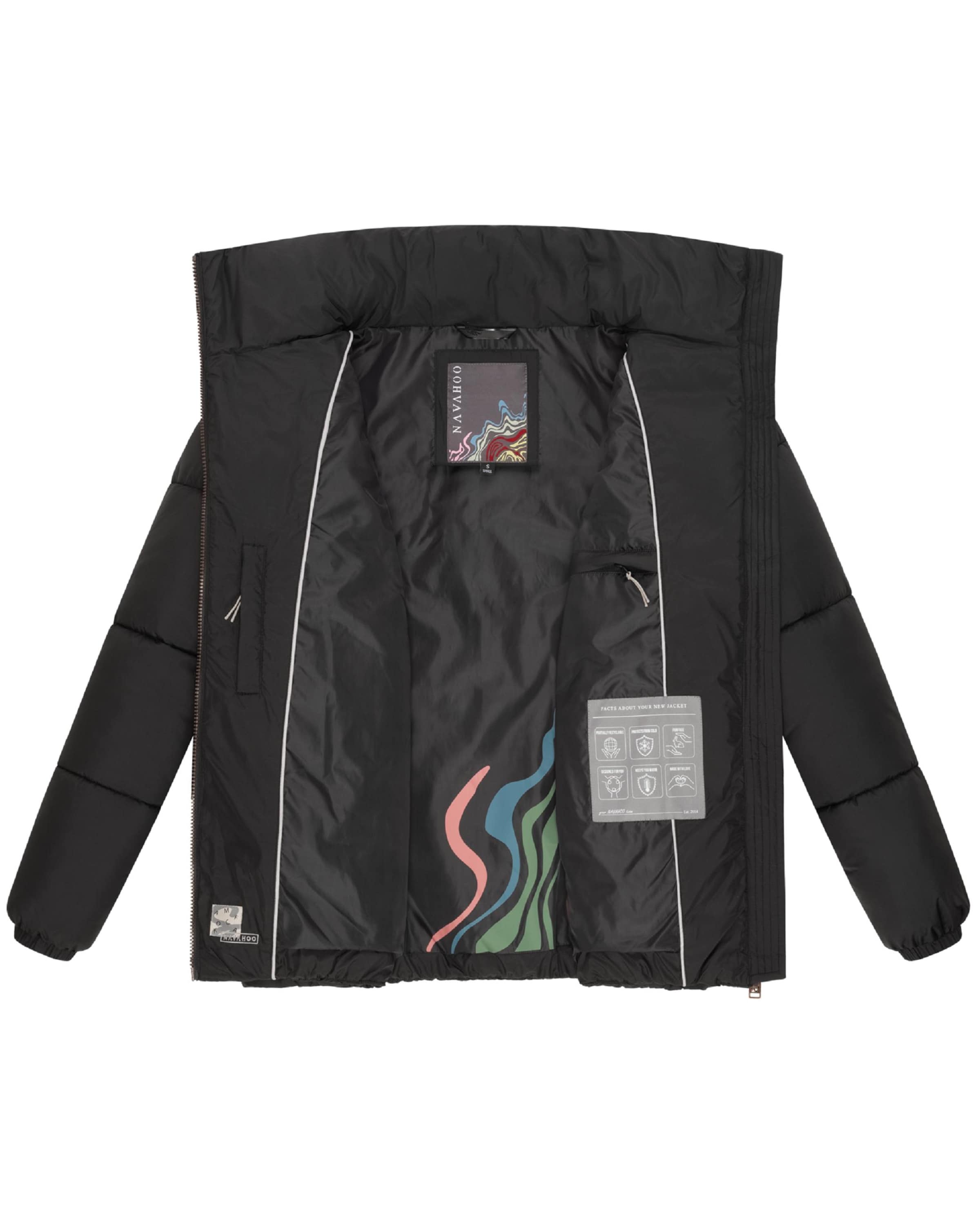 NAVAHOO Winter jacket 'Schokolinaa' in Black
