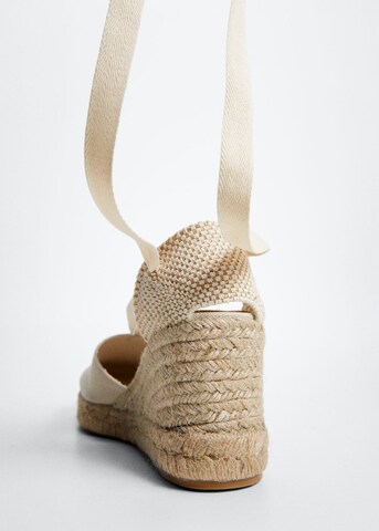 MANGO Slingback pumps 'Playa' in Beige