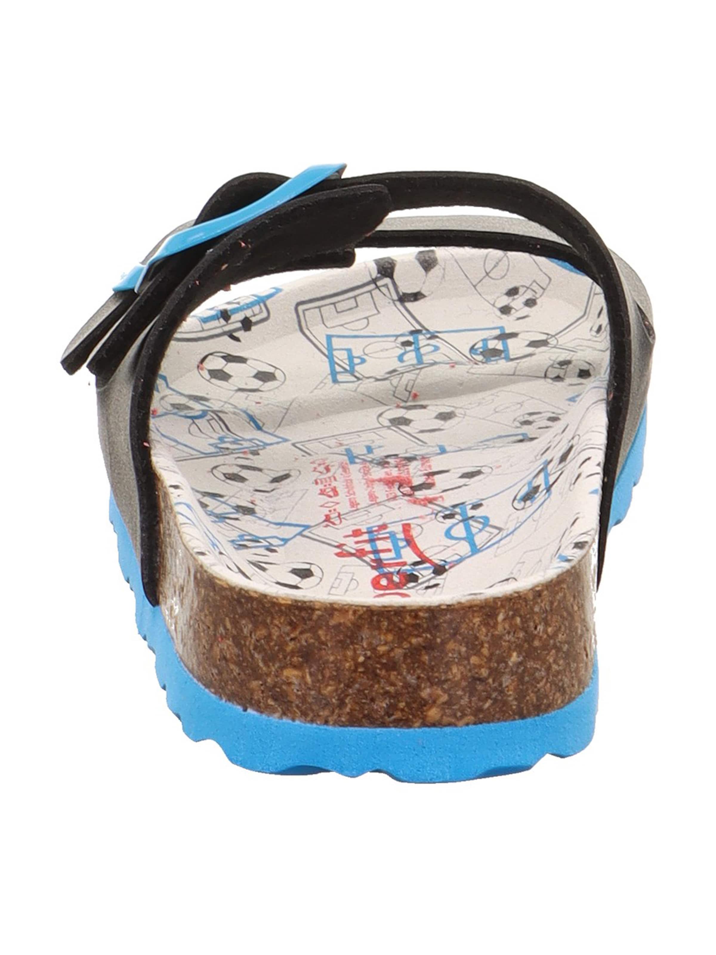 SUPERFIT Otevřená obuv 'FUSSBETTPANTOFFEL' – modrá