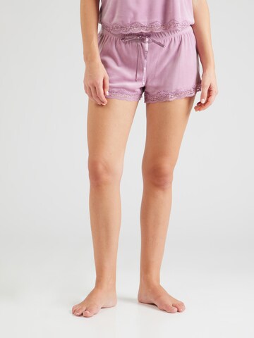 Hunkemöller Pyjamashorts in Lila: Vorderseite
