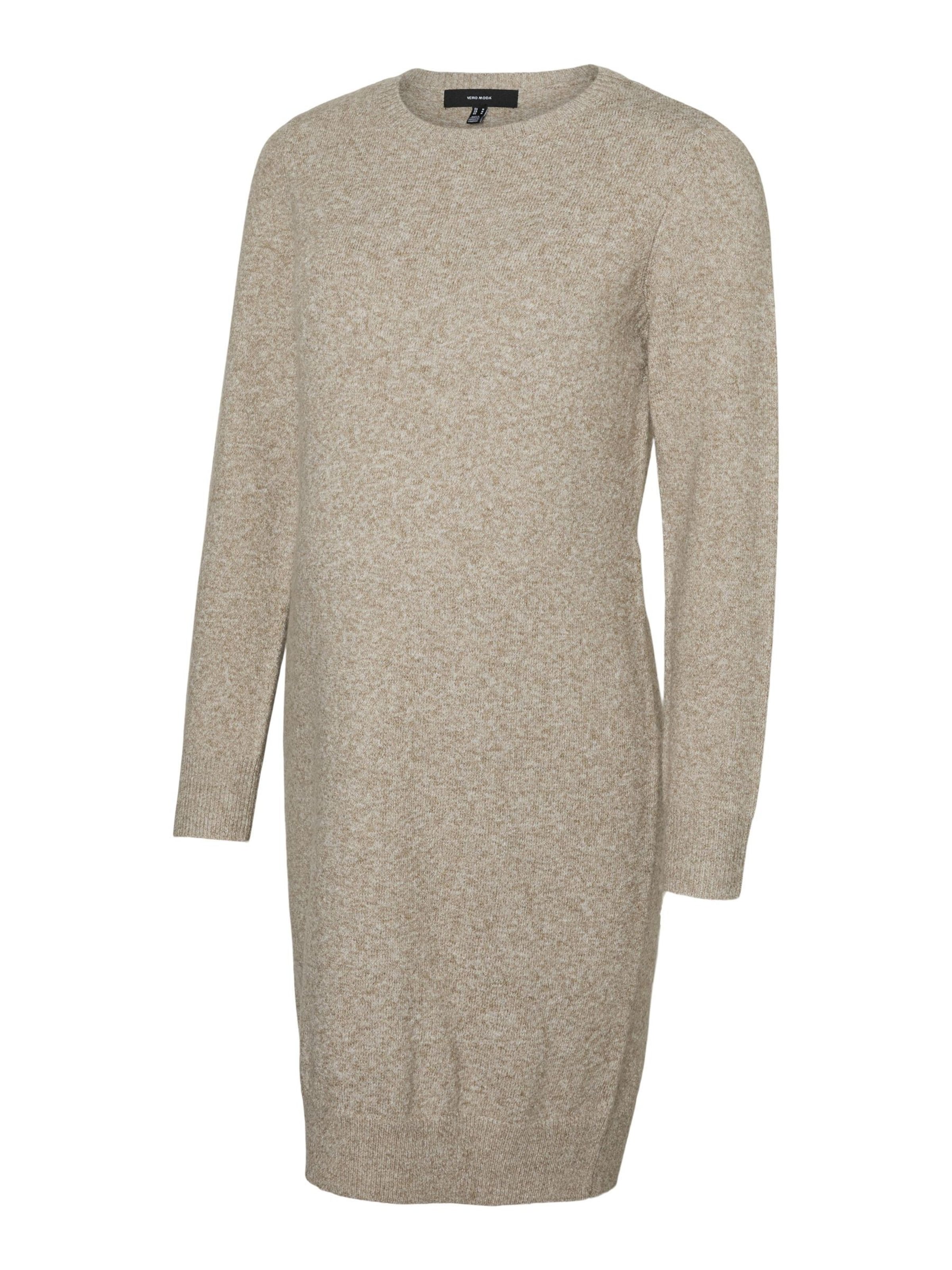 Vero Moda Maternity - Vestido de punto 'VMMDoffy' en marrón: frente