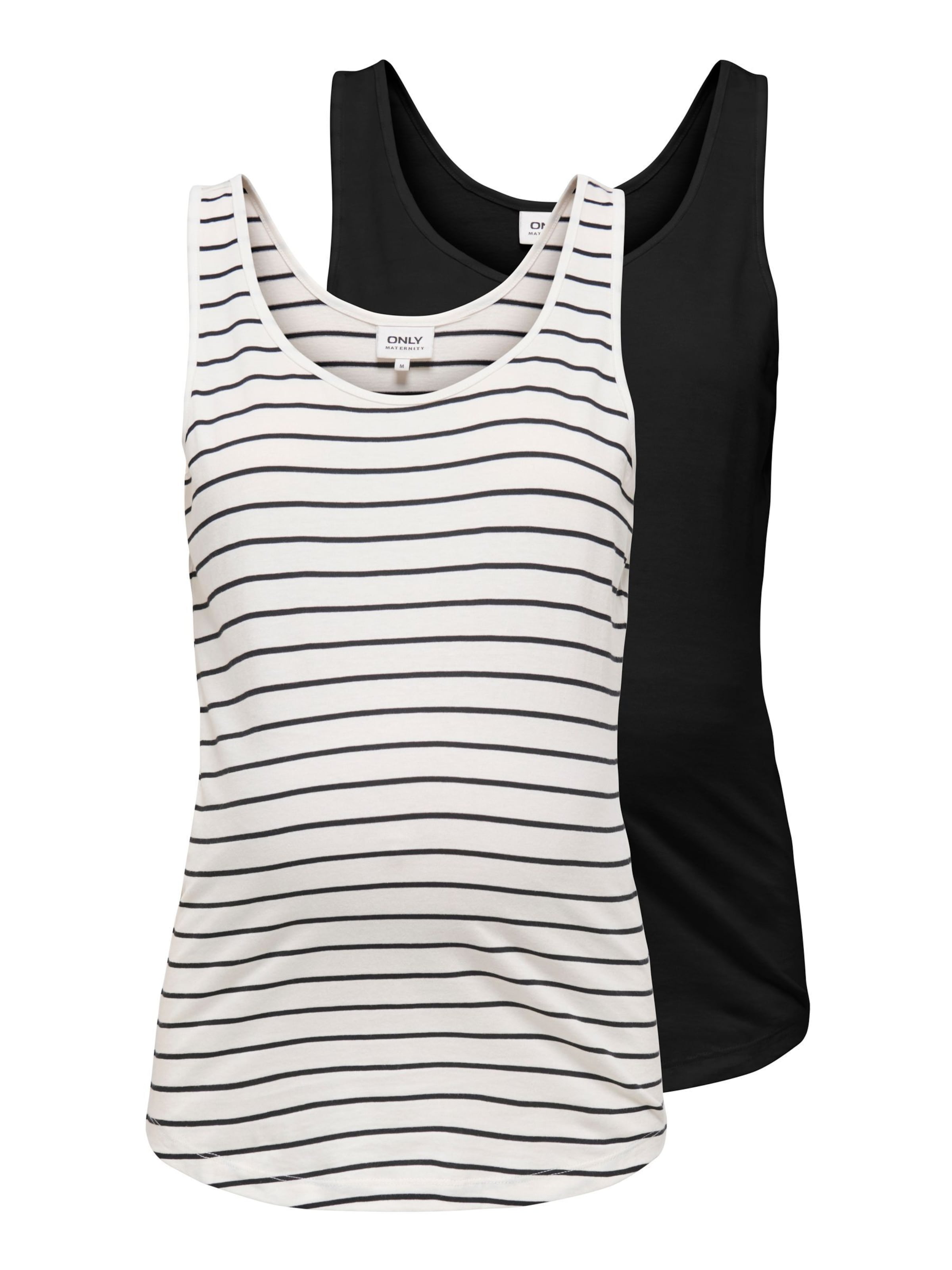 Only Maternity Top 'OLMBloom' in Zwart