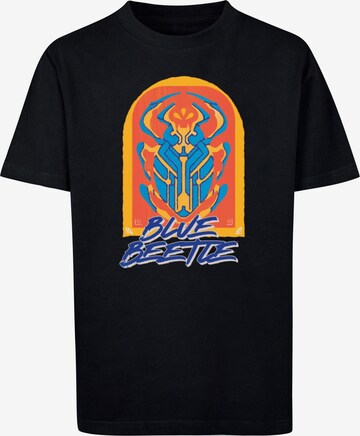 ABSOLUTE CULT Shirt 'Blue Beetle - Beetle' in Black: front