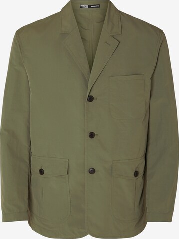 SELECTED HOMME Средняя посадка Демисезонная куртка 'HALLS' в Зеленый: спереди