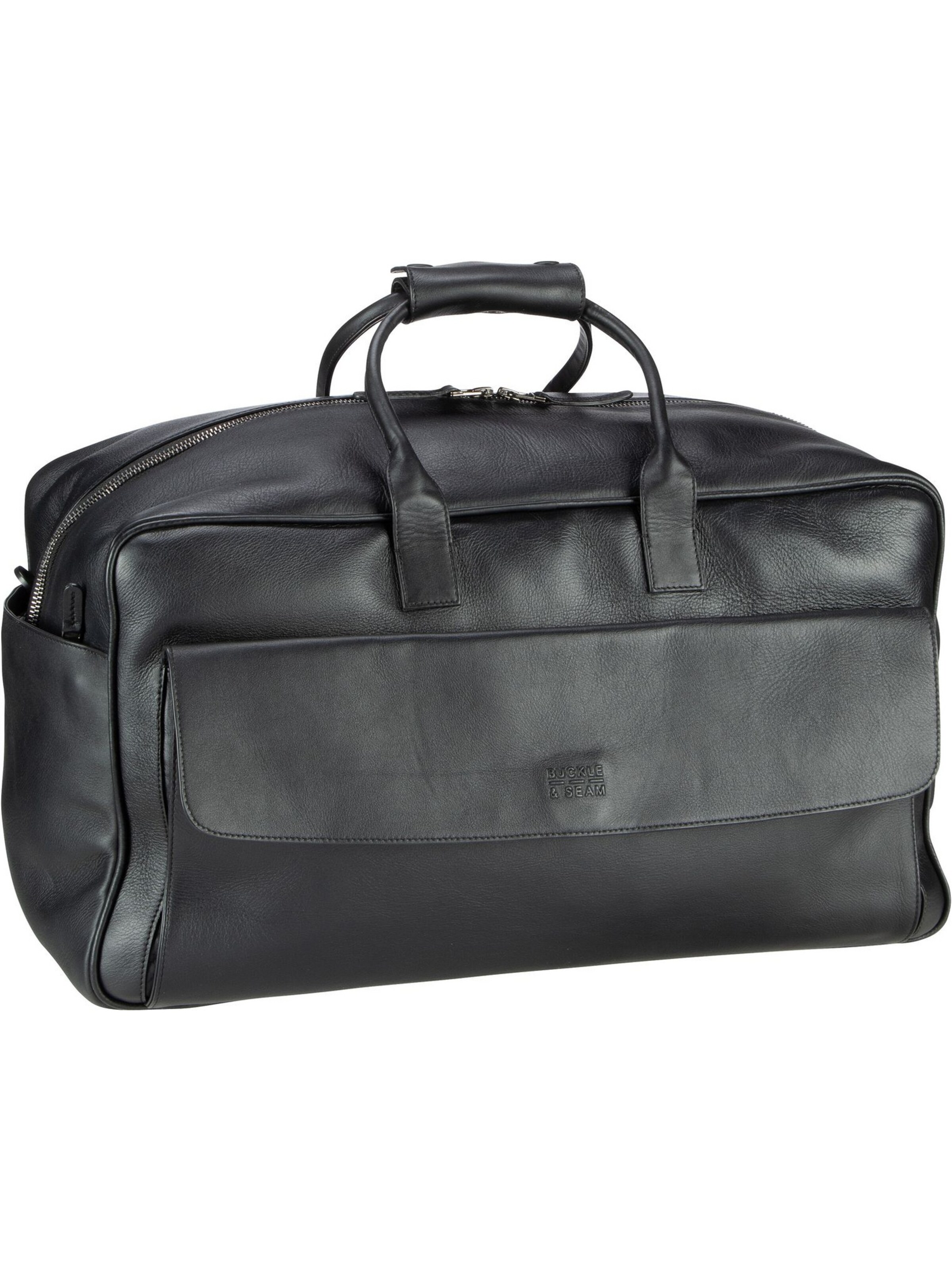 Buckle & Seam Weekender 'Canary' in Schwarz: Vorderseite