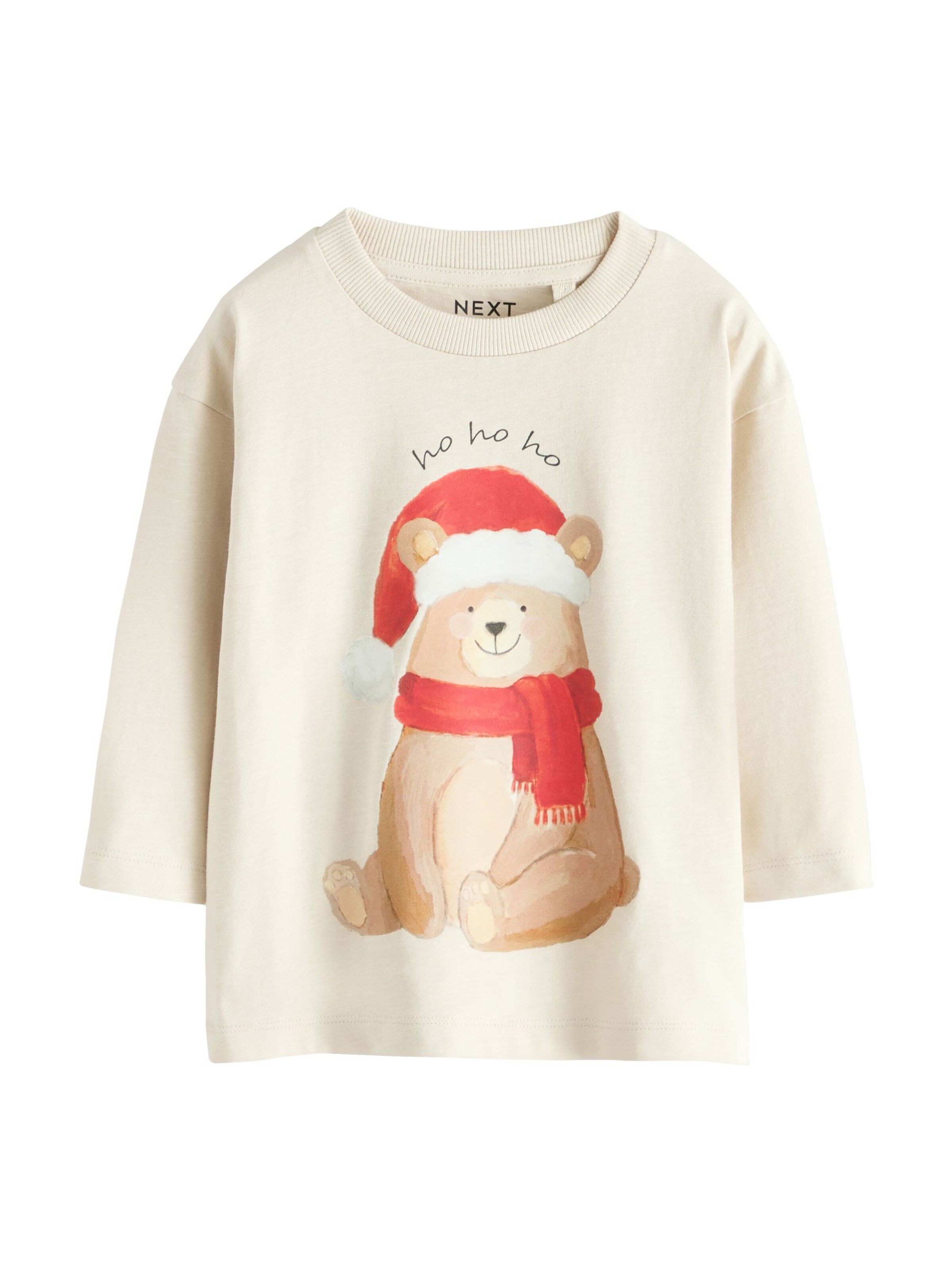 T-Shirt Next en blanc : devant