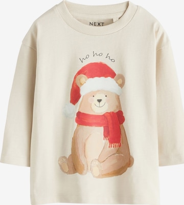 T-Shirt Next en blanc : devant